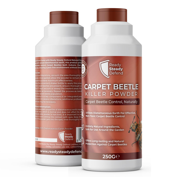 Carpet Beetle Killer Powder 250G - Effective Carpet Beetle Treatment for Home - Fast Acting Solution for Carpet Beetles - Easy to Use CarpetBeetle Powder - Professional Grade Killer