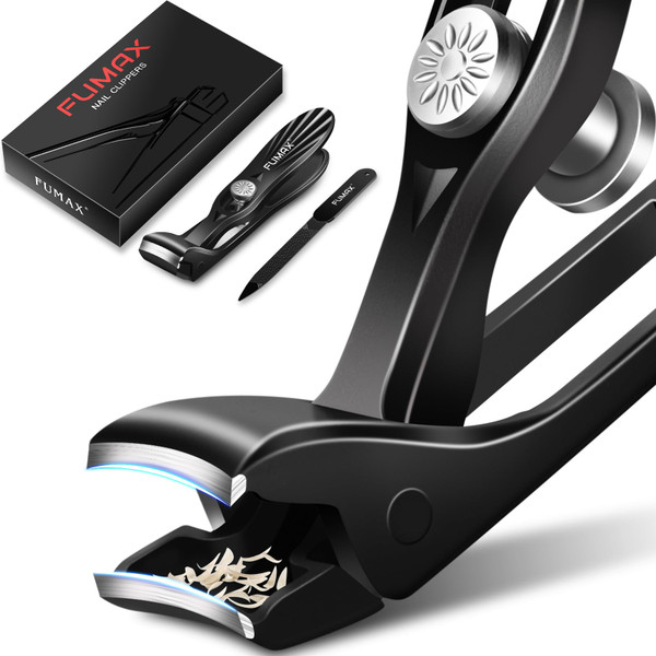 Toe Nail Clippers for Thick Nails with Catcher for Seniors Men Women
