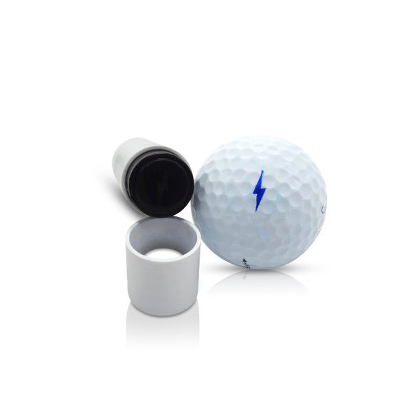 SWVL Sports Lightning Bolt Golf Ball Stamp Marker- Blue