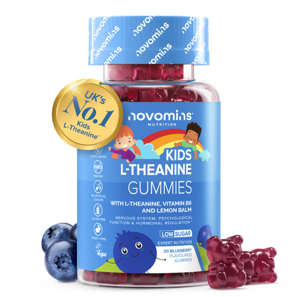Kids L-Theanine Gummies | 50mg of L Theanine | 30 Gummies | Novomins