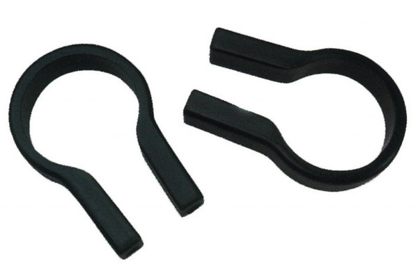 Rixen & Kaul Unisex's Oversize Handlebar Clamps 31.8 for KlickFix Luggage, Black, One Size, Pack of 2