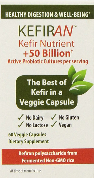 Lane Labs Kefiran Nutrient - Plus 50 Billion, Support Well-Being, 60 Count