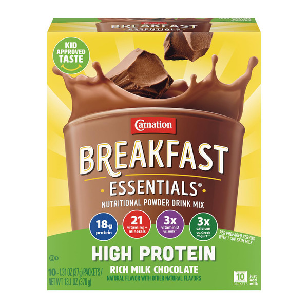 Carnation Breakfast Essentials High Protein Nutritional Powder Drink Mix