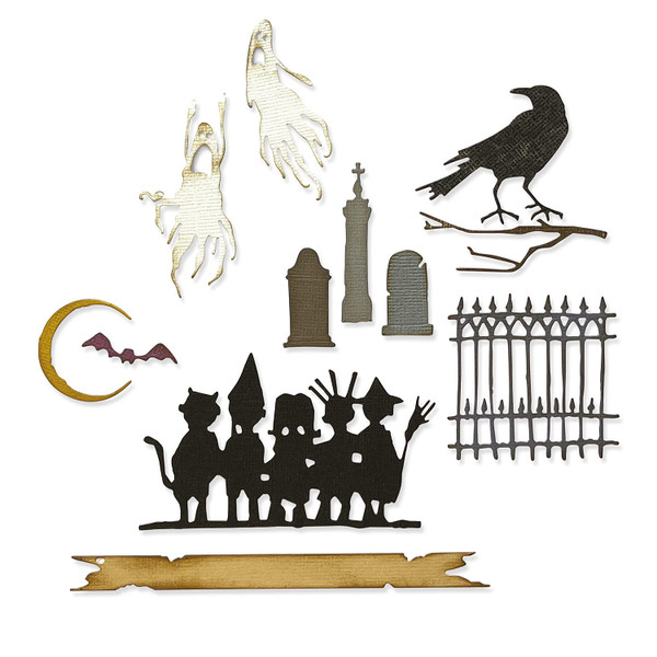 Sizzix Thinlits Die Set 11PK Vault Series: Halloween 2021 by Tim Holtz, 665563