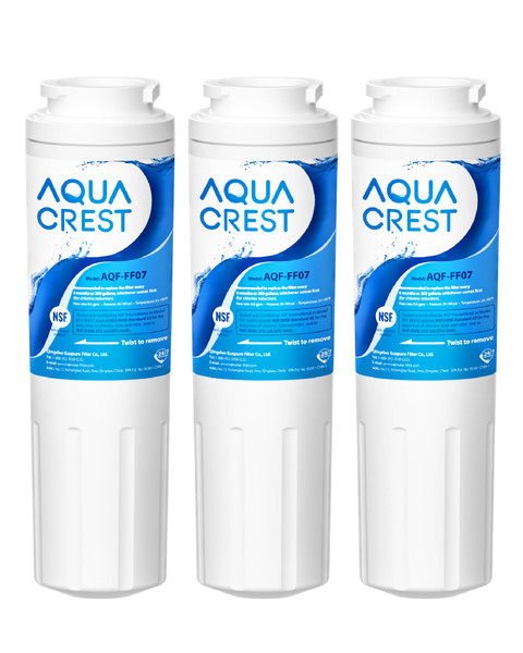 AQUA CREST UKF8001 Water Filter, Replacement for EveryDrop Filter 4, 3 Pack