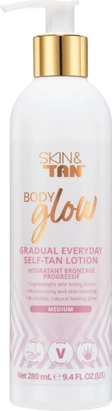 Skin and Tan Body Glow Moisturizing Gradual Lotion - 9.4 oz