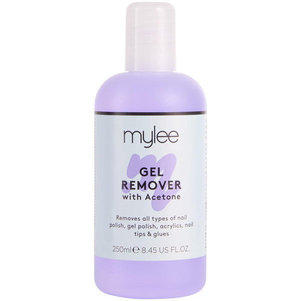Mylee Gel Polish Remover Acetone 250ml, Salon Professional UV LED Nail Polish Cleaner for Manicures and Pedicures