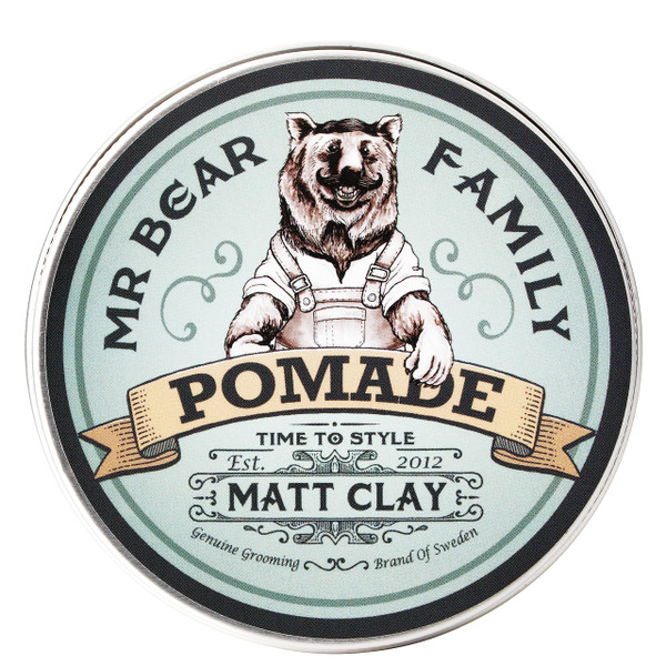 Matte Hair Pomade for Men – Medium Hold Water Based Mens Hair Styling Pomade Contains Volumising Kaolin Clay + Bentonite Clay – Non Greasy Texturising Matt Pomade for Effective Frizz Control 100 ml