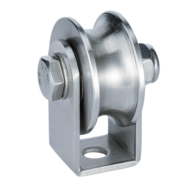 SHINICO Cable Pulley Wheel, Swivel Single Pulley Block, Stainless Steel, Bearing Inside, Heavy Duty
