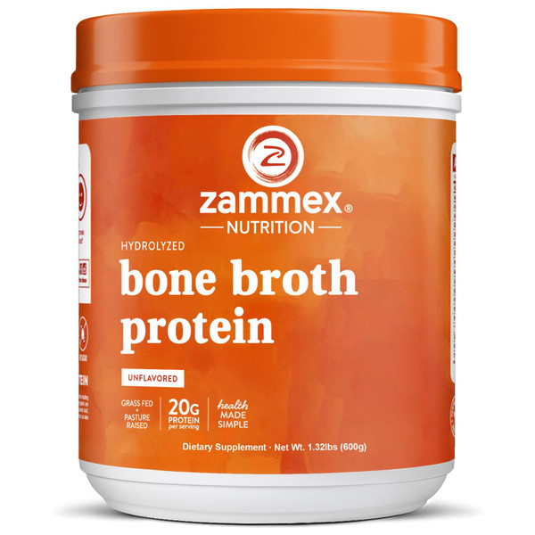 Beef Bone Broth Protein Powder for Humans | Unflavored Collagen | 1.32 LBS