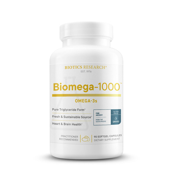 BIOTICS RESEARCH Biomega-1000™ Fish Oil Omega 3 Fatty Acid EPA DHA 1000mg