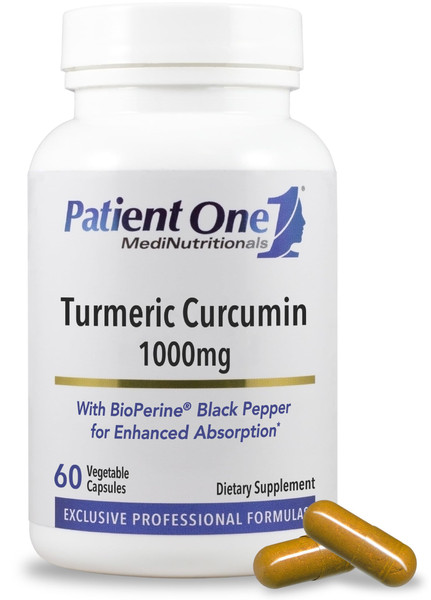 Patient One Turmeric Curcumin 1000mg + BioPerine Black Pepper | 60 Capsules