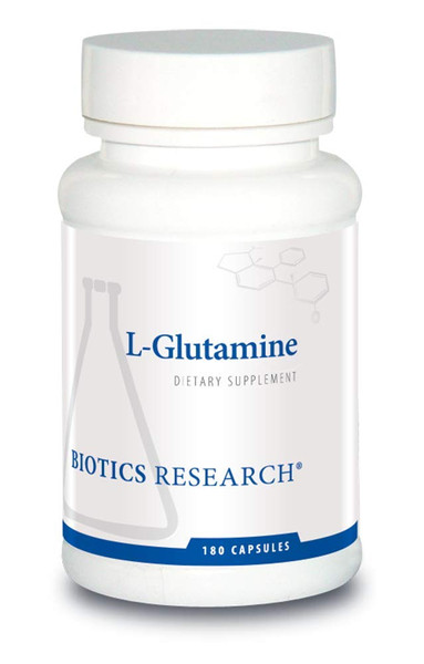 BIOTICS RESEARCH L Glutamine, 500mg, Gastrointestinal Health 180 Capsules