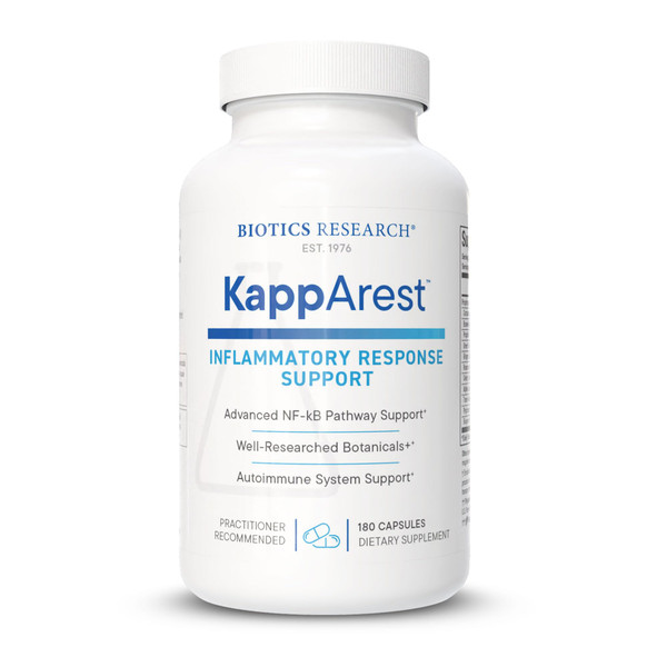 BIOTICS RESEARCH KappArest™ Turmeric Curcuma Curcumin 1150mg/Serv, 180 Caps