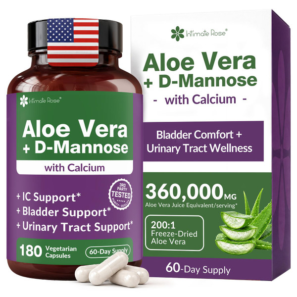 Intimate Rose Aloe Vera Capsules, IC Supplements - Aloe Vera Extract Pills