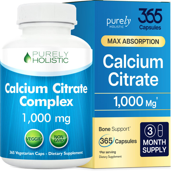 Calcium Citrate 1000mg, Bone & Teeth Support, Dr-Formulated