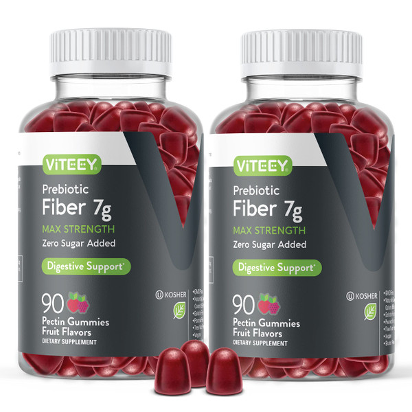 Viteey Prebiotic Fiber Gummies for Adults, 7g