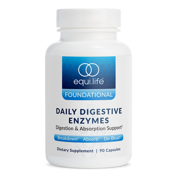 Equilife Daily Digestive Enzymes, Bromelain, Lactase & Lipase, 90 Capsules