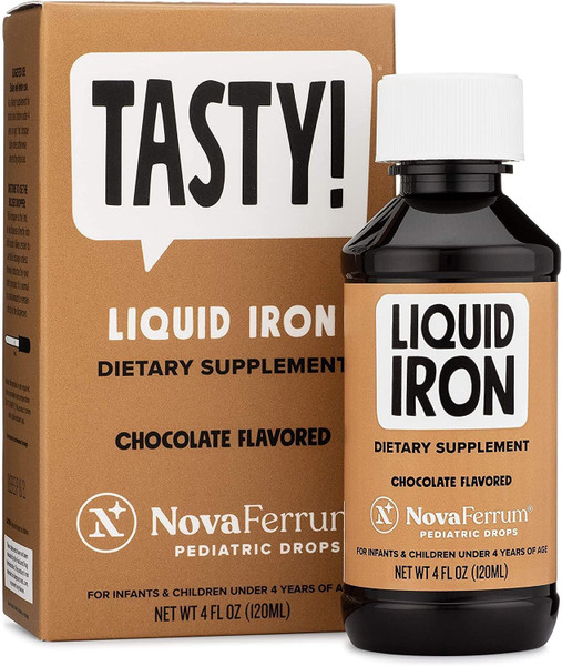 NovaFerrum Tasty Liquid Iron Supplement for Infants, Toddlers and Kids