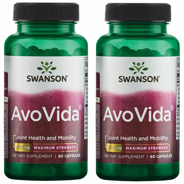 Swanson AvoVida Joint Health Supplement, 300 mg, 60 Capsules, 2 Pack