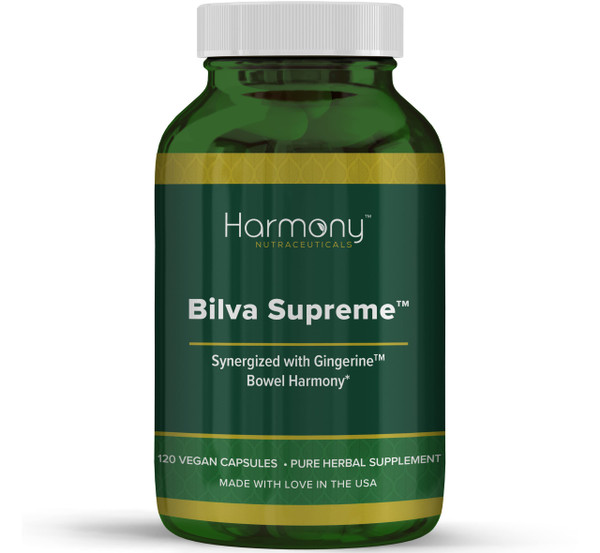 Bilva Supreme - Synergized with Gingerine - Harmony Nutraceuticals Ayurvedic Supplement to Support Healthy Digestive System - 120 Vegan Capsules, Made in USA