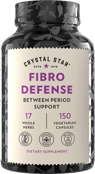 Crystal Star Fibro Defense, 150 Capsules - 17 Whole-Herb Blend - Natural Herbal Supplement Capsles for Women - Vegetarian, Non GMO