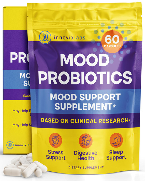 InnovixLabs Mood Support Probiotics for Women & Men (60 Capsules)