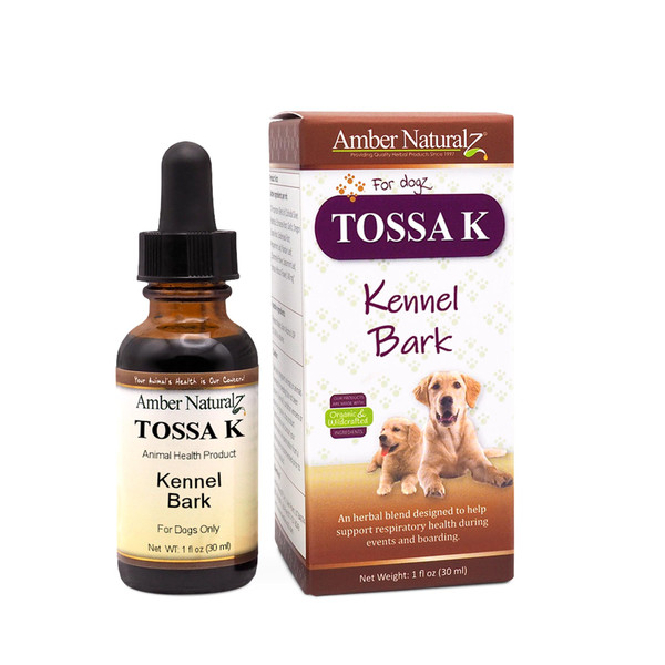 Amber NaturalZ Tossa K Kennel Bark for Dogs, Respiratory & Lung Care, 1 OZ