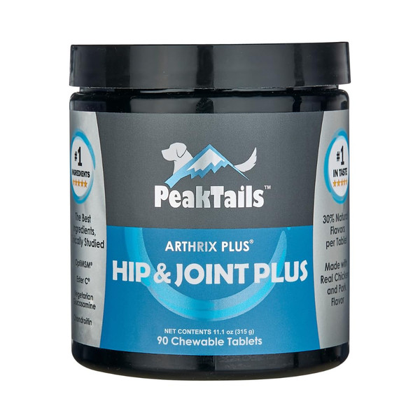 KALA HEALTH PeakTails Vet-Formulated Hip & Joint Plus for Dogs, 90 Count