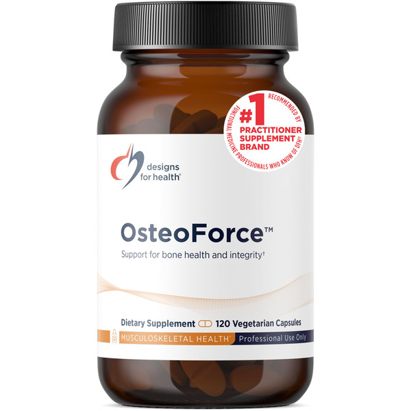 Designs for Health OsteoForce, Premium Bone Support Supplement, 120 Count