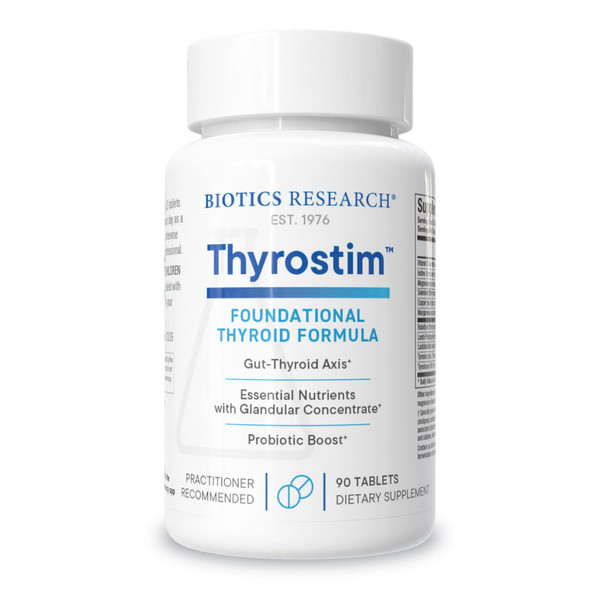 BIOTICS RESEARCH Thyrostim™ –Endocrine Support, Balance Thyroid Hormones, T3, T4, Aid Thyroid Gland, Boost Metabolism, Aid in Digestion, Support Nervous System 90 Tablets