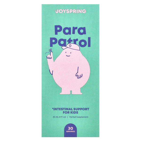 JoySpring ParaPatrol Kids Gut Cleanse Drops, Black Walnut, 30 Servings
