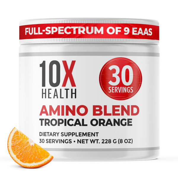 10X Health Amino Acids - Tropical Orange, 30 Servings