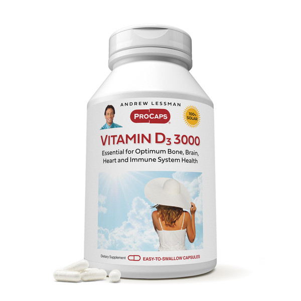 ANDREW LESSMAN ProCaps Vitamin D3 3,000 IU 360 Capsules