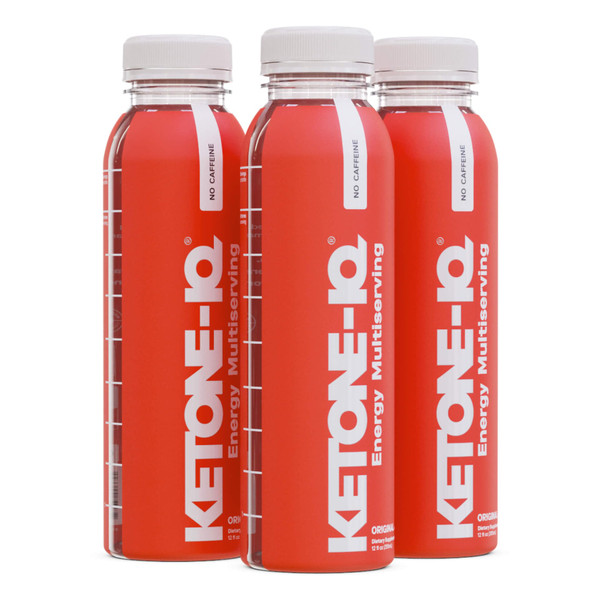 Ketone-IQ Caffeine-Free Brain & Focus Supplement – 10g Ketones per Serving for Mental Clarity, Energy & Endurance, Metabolism Support, 3 Bottles (30 Servings)