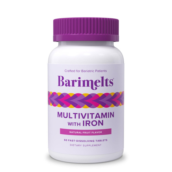 BariMelts Bariatric Multivitamin with Iron, 60 Tablets, Fruit