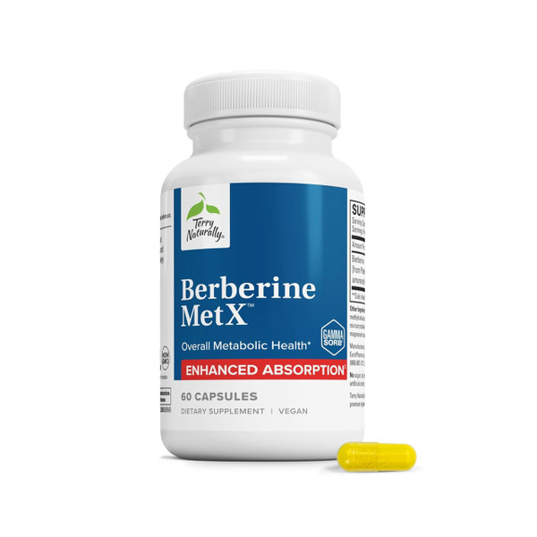 Terry Naturally Berberine MetX Extra Strength - Metabolism - 60 Count