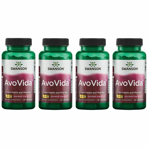 Swanson AvoVida Joint Health Supplement, 300 mg, 60 Capsules, 4 Pack
