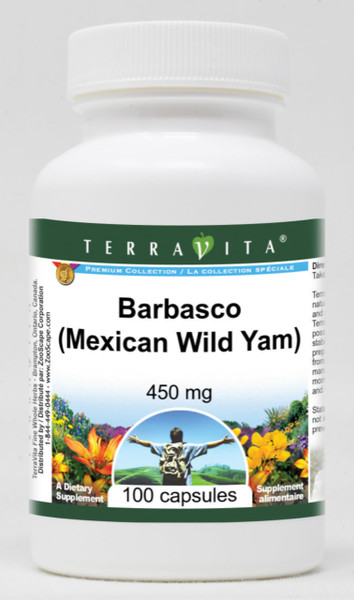 Barbasco (Mexican Wild Yam) - 450 mg (100 Capsules, ZIN: 519117)