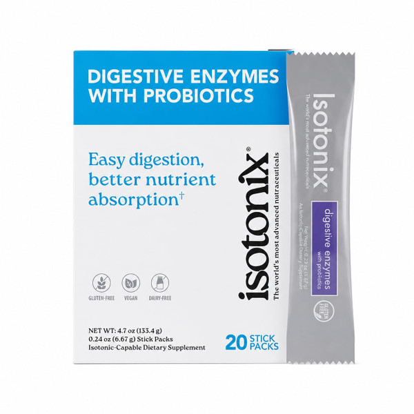 Isotonix Digestive Enzymes with Probiotics Packets, Vegan, 20 Packets