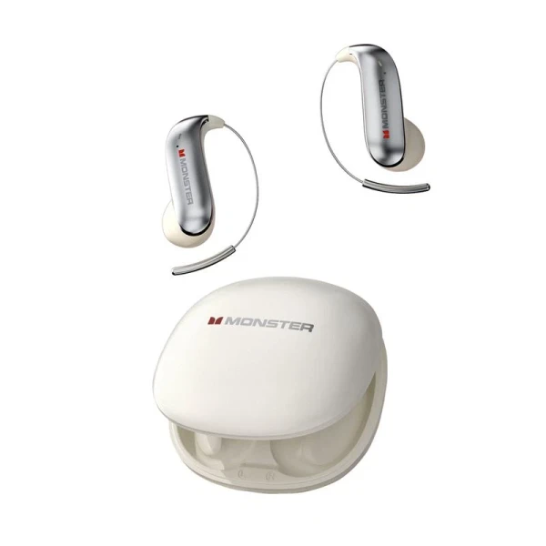 Monster Ear Buds - Bluetooth Headphones with Zero‑Gravity Titanium Ear‑Hook Design, Noise Isolation, 145H Playtime Wireless Earbuds Headset Bluetooth 6.0, IPX5 Waterproof & Sweatproof, Ideal for Travel & Electronic Gifts for Men and Women
