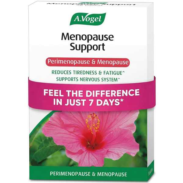 A.Vogel Menopause Support | for Perimenopause, Menopause & Postmenopause Symptoms | Menopause Supplement with Soy Isoflavones, Magnesium & Hibiscus | 30 Tablets