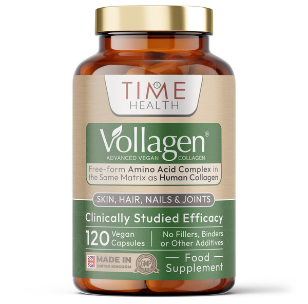 Vollagen® Vegan Collagen - 18 Amino Acids - 120 Capsules - UK Made