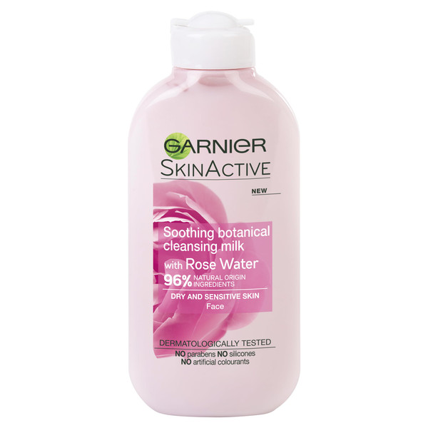 Garnier SkinActive Soothing Rose Water Cleansing Milk, Sensitive Skin 200ml