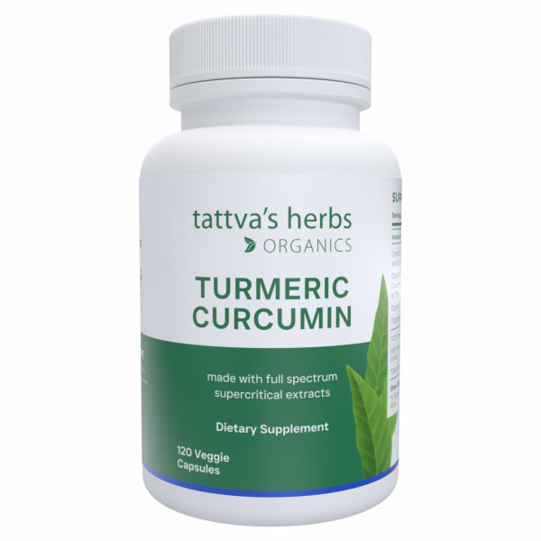 Tattva's Herbs Turmeric Curcumin 2-Pack (240 Capsules Total, 500mg) | Premium Supercritical CO2 Extract with Black Peppe