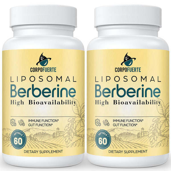 Corpofuerte Liposomal Berberine Supplement for Women & Men, 120 Softgels