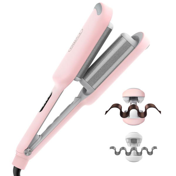 Curling Iron Hair Crimper Waver, TYMO ROVY Beach Waves Hair Curler