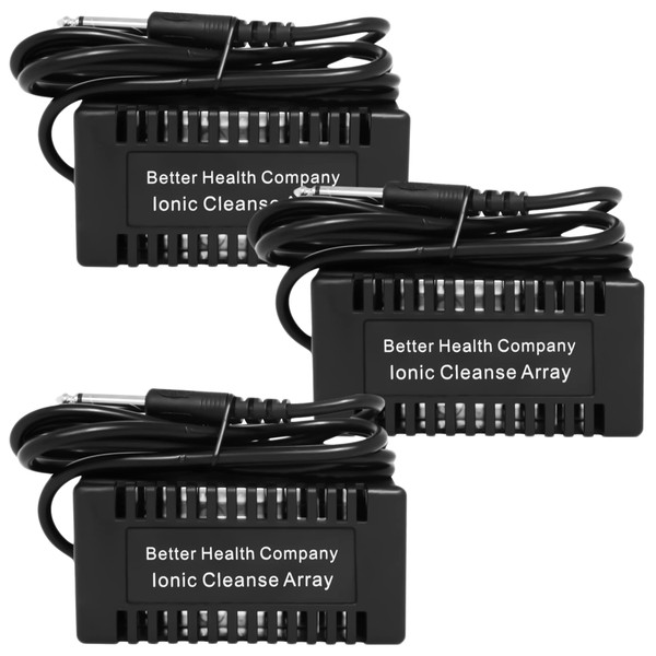 BHC Arrays for Ionic Detox Foot Bath | Rectangular Black Ionic Cleanse Detox Foot Spa Arrays | Stainless Steel Arrays for Ionic Foot Bath Detox Machine | Ion Foot Bath Detox Machine Array (Pack of 3)