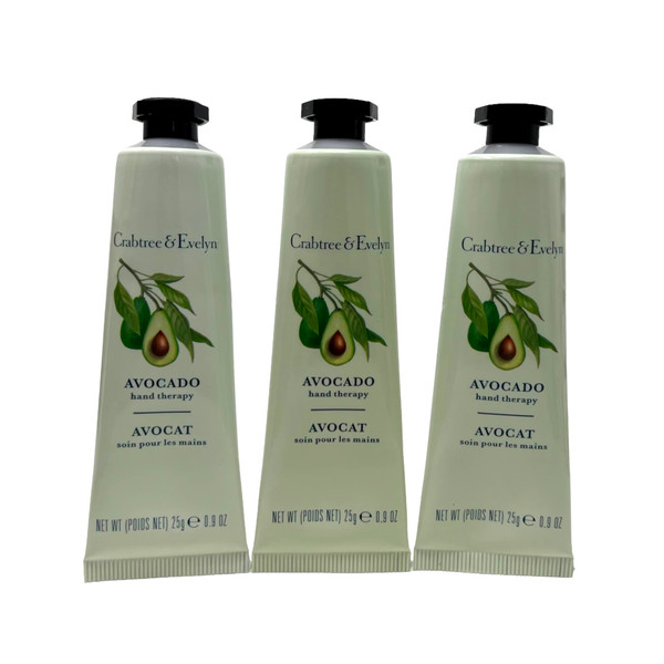 Crabtree & Evelyn Avocado Hand Therapy .9 oz SET OF 3