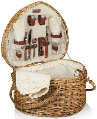 Heart Shaped Picnic Basket - The Best To You